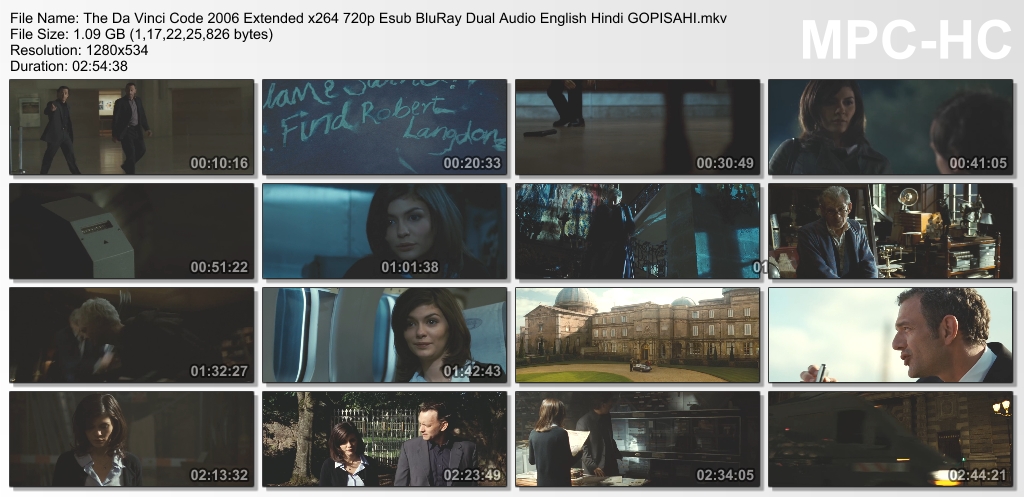 the da vinci code 2006 extended dual audio hindi 720p bluray